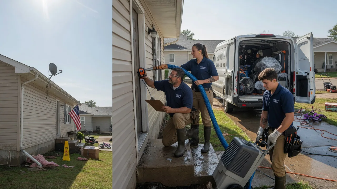 Ceiling Water Damage Restoration in Sidell, IL near me